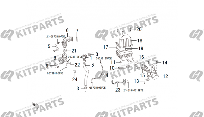 Воздушный фильтр 4G15B Haval H6