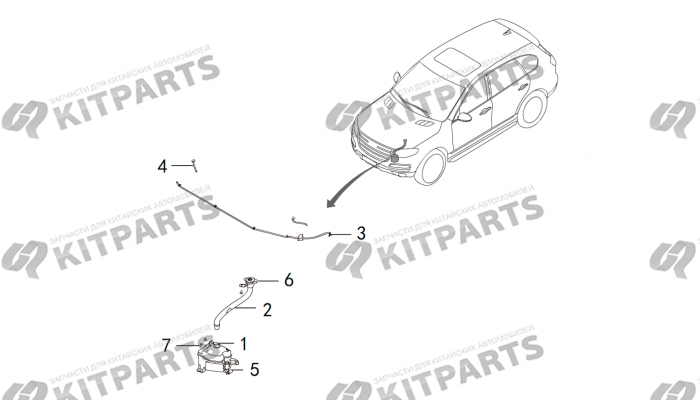 Бачёк омывателя Haval H8