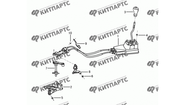 Механизм переключения КПП Dong Feng H30 Cross