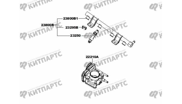 Топливная рампа Q413BEDE (робот) FAW