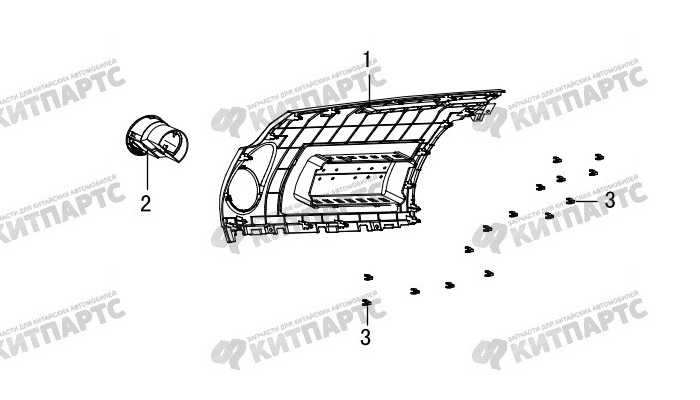 Накладка панели приборов верхняя правая Great Wall Hover H3 New