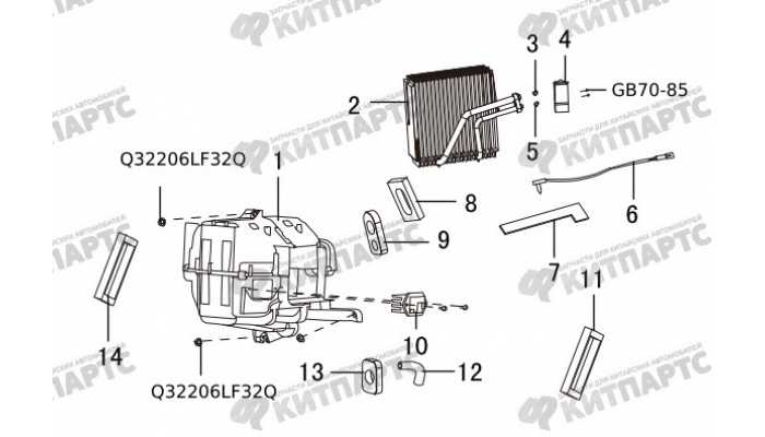 Радиатор кондиционера салонный Great Wall Hover H5