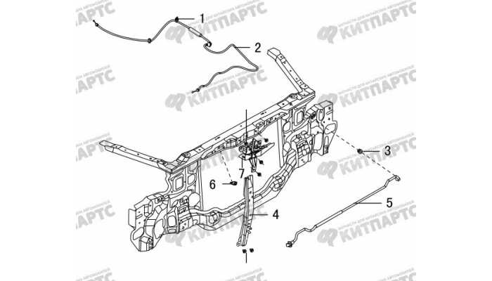 Замок капота Great Wall Hover H5