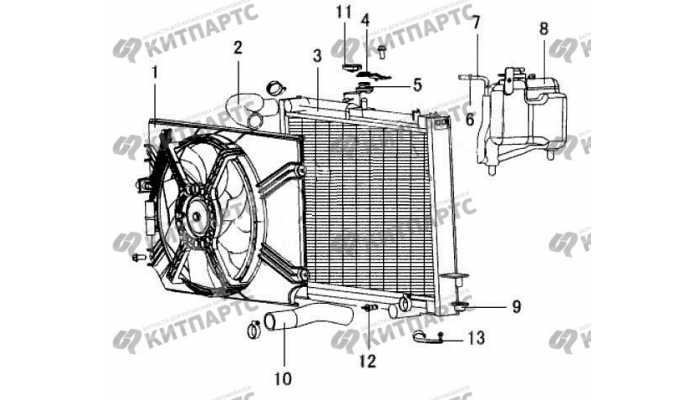 Радиатор охлаждения двигателя Great Wall