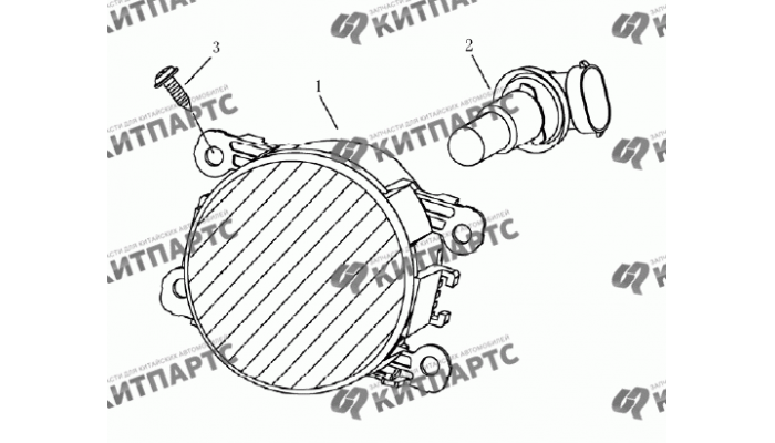 Фары противотуманные (хетчбэк) Geely