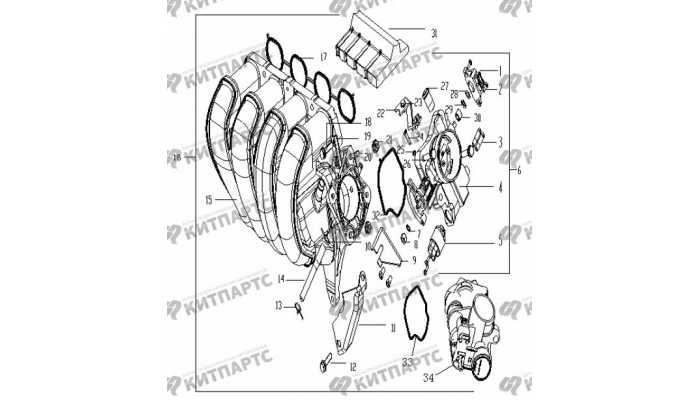 Коллектор впускной Geely Vision (FC)